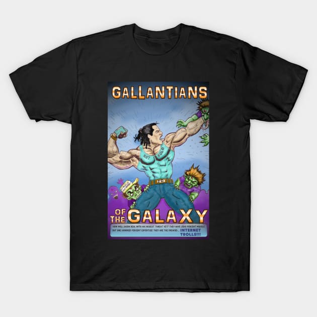 GALLANTIANS OF THE GALAXY, comic bodybuilding art for Natural Gallant Bodybuilding Youtube Channel T-Shirt by NaturalGallantBodybuilding